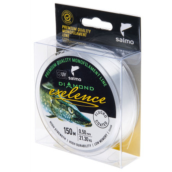 Леска монофильная SALMO DIAMOND EXELENCE FLUORO COATED Clear 150/050